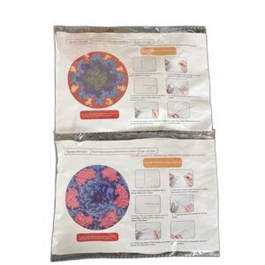 Poking Embroidered Coasters #5 & 6 kits 10x10 cm Needle and thread w/instruction